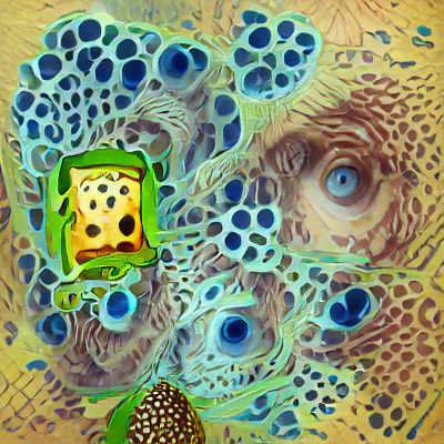 Trypophobia Fractal in Van Gogh Style