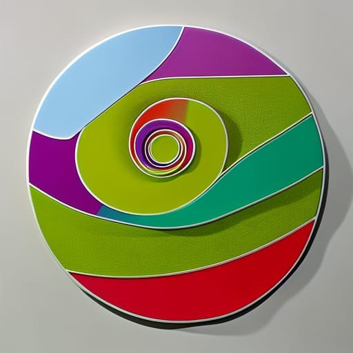 Psychedelic Rock and Stone Circular Fantasy Art