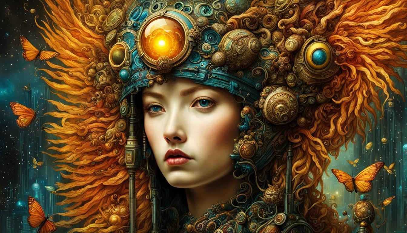 Vibrant Space Opera Digital Illustration