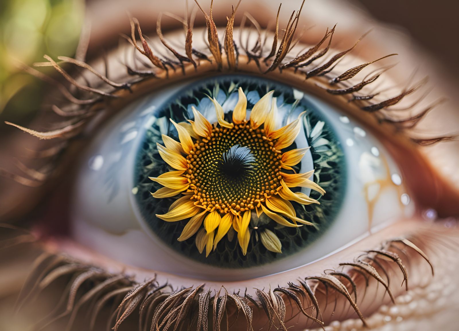 🌻 Surreal Sunflower Gaze 👀🌻👀