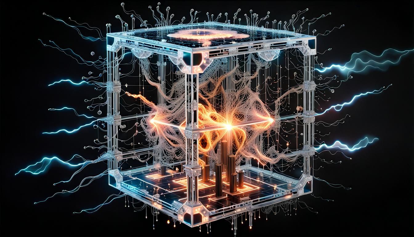 Surreal smoke fluid cube play