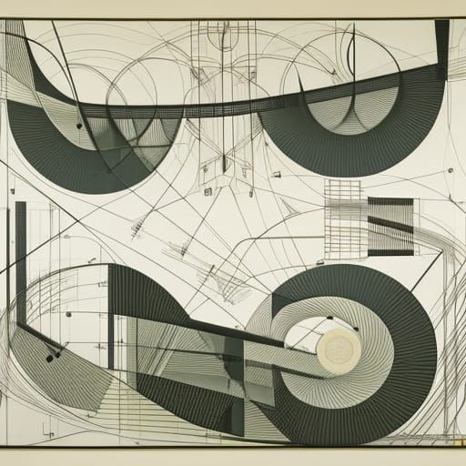 Abstract Graphic Score Inspired by Experimental Music