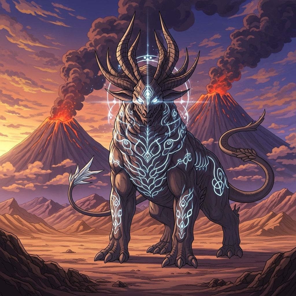 Behemoth of Order in Desert Landscape