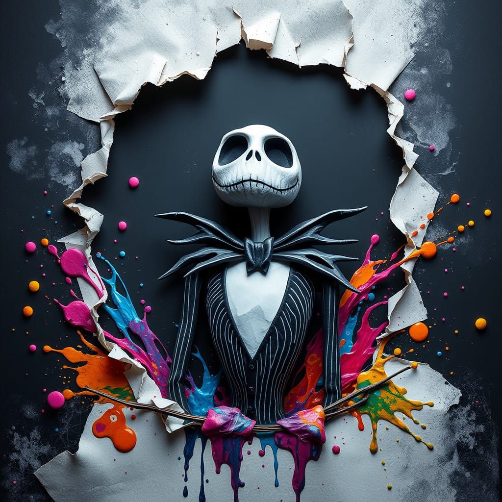 Papercraft Mr. Jack Skellington