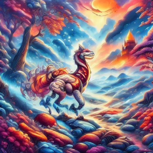 Cute Character in Vibrant Fantasy Style