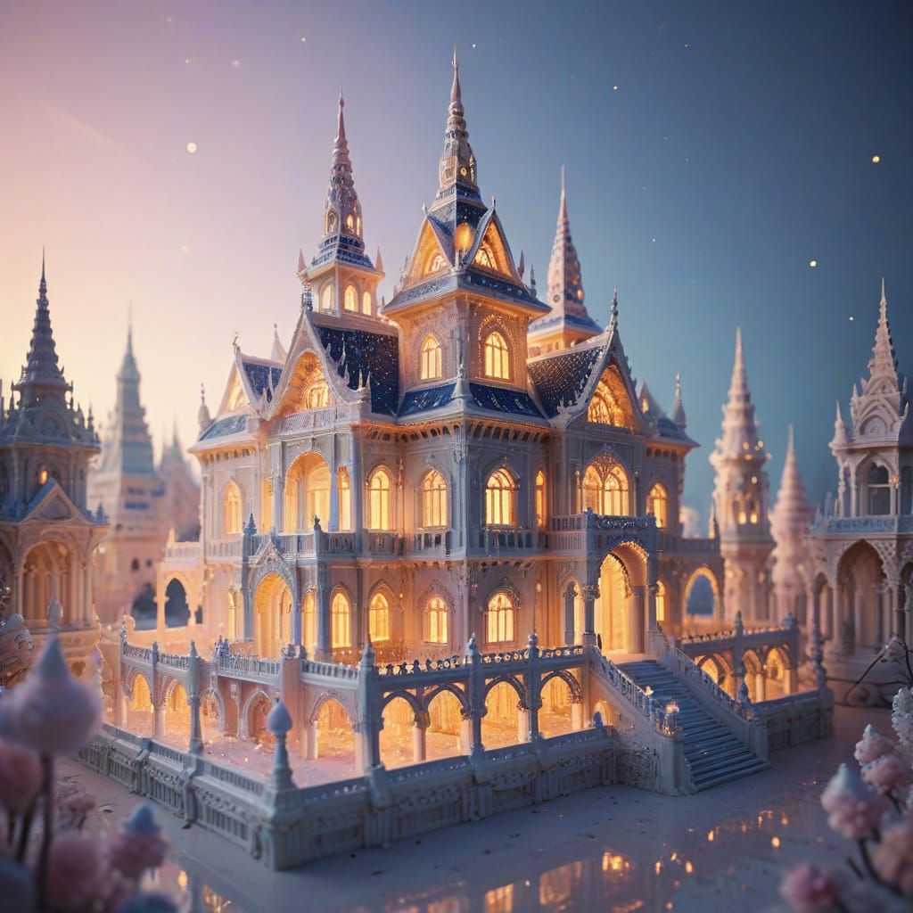 Whimsical Sugar Palace with Licorice Details