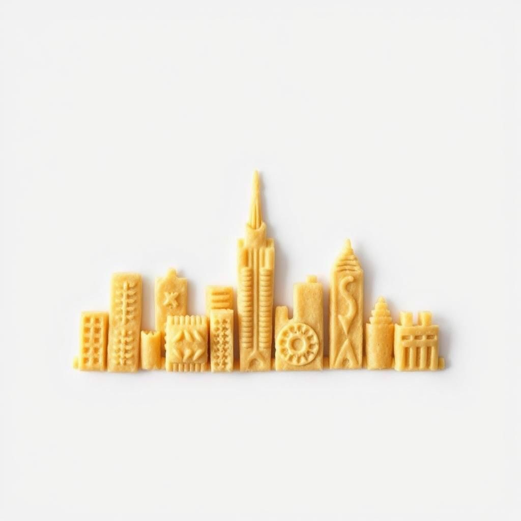 Pastry Skyline: A City Made of Pie Crust