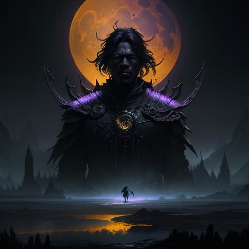 Black Moon Dark Fantasy Concept Art