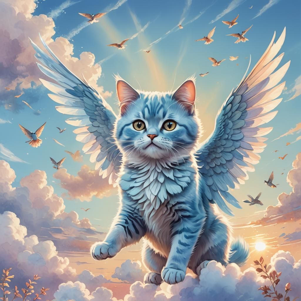 Azure the Flying Cat