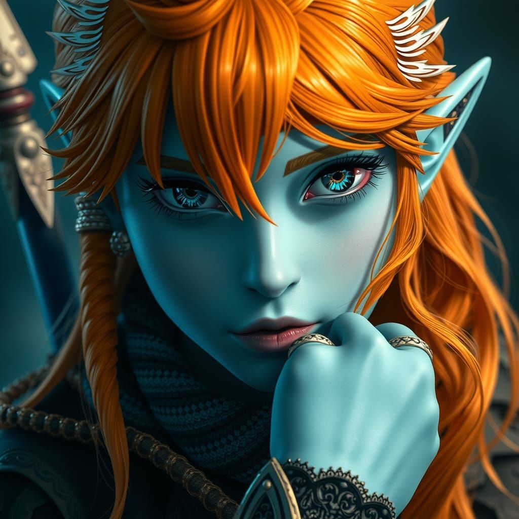 Hyrule Warriors Midna Portrait in High Definition