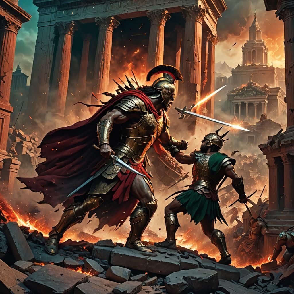 Achilles Sacks Troy: Epic Fantasy Concept Art