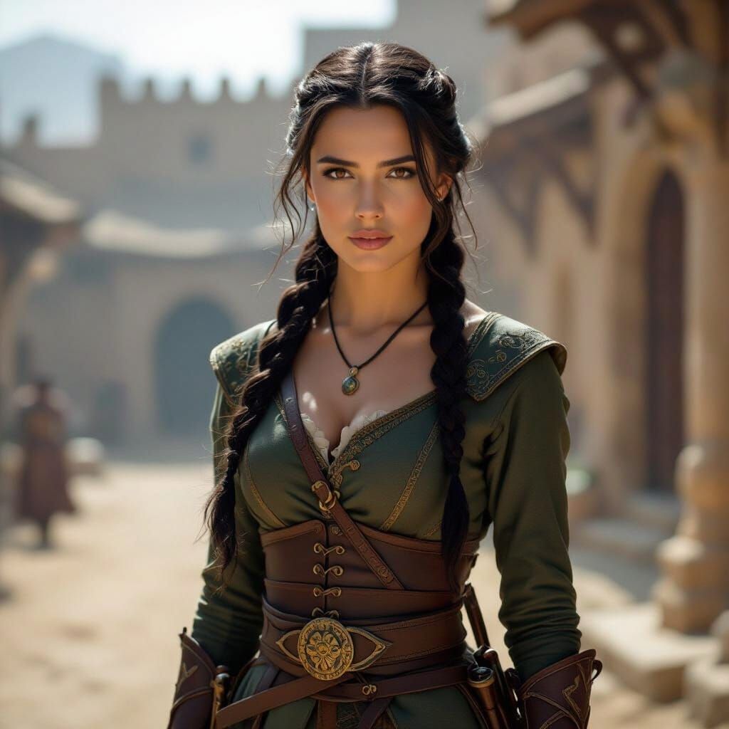 Princess Sarenna: Warrior Spy in Cinematic Combat Attire