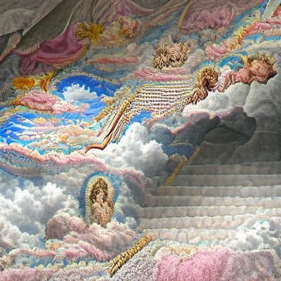 Ethereal Heaven Scene in Soft Light