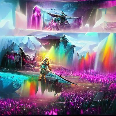 Viking Warrior Ascending to Valhalla