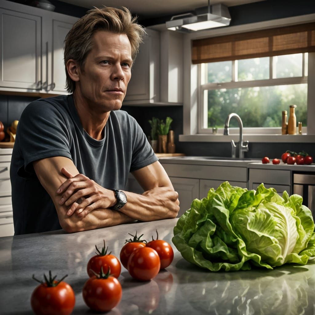 Kevin Bacon's Kitchen Still Life: CG Render Art