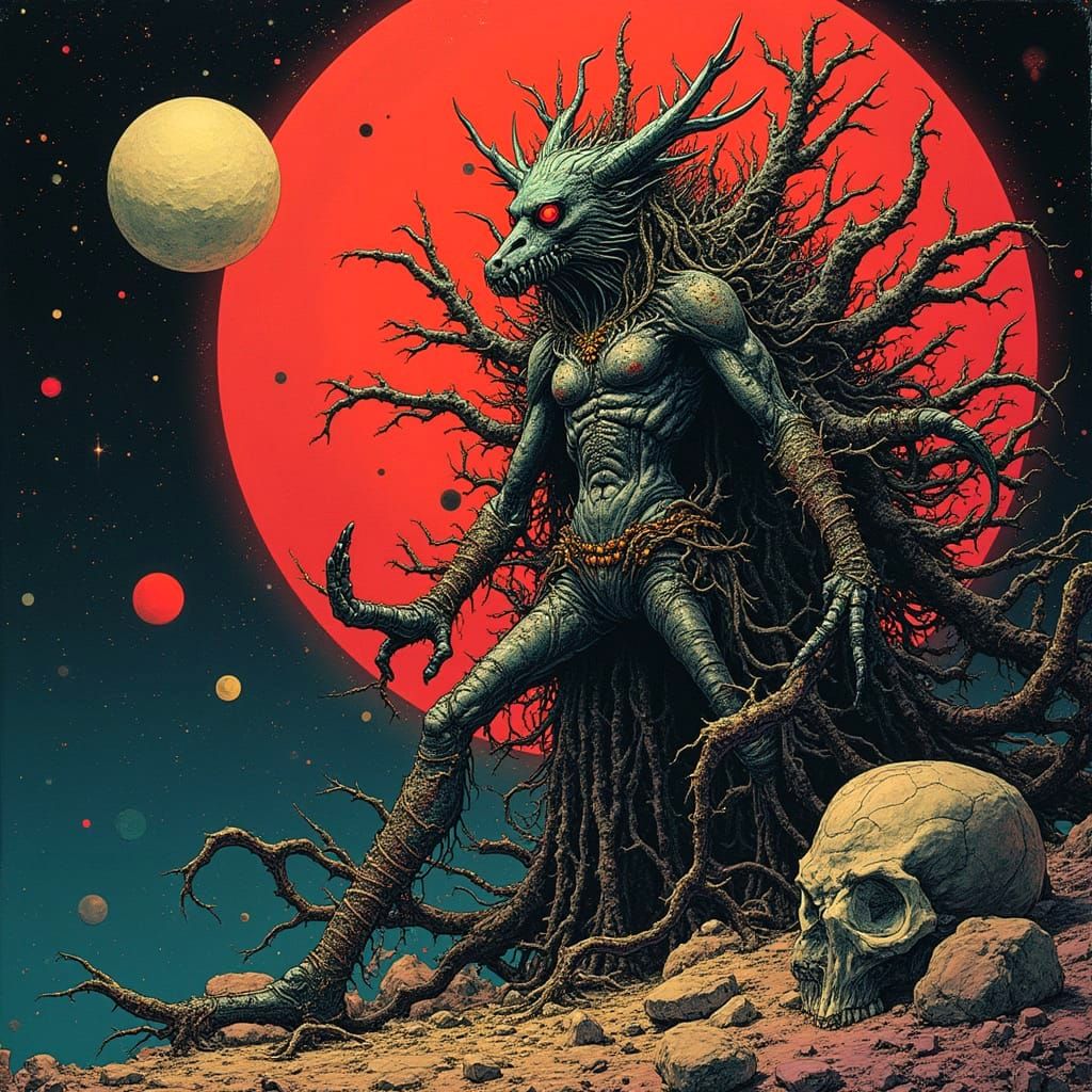 Cosmic Hierophant in Gothic Hypermaximalist Apocalypse