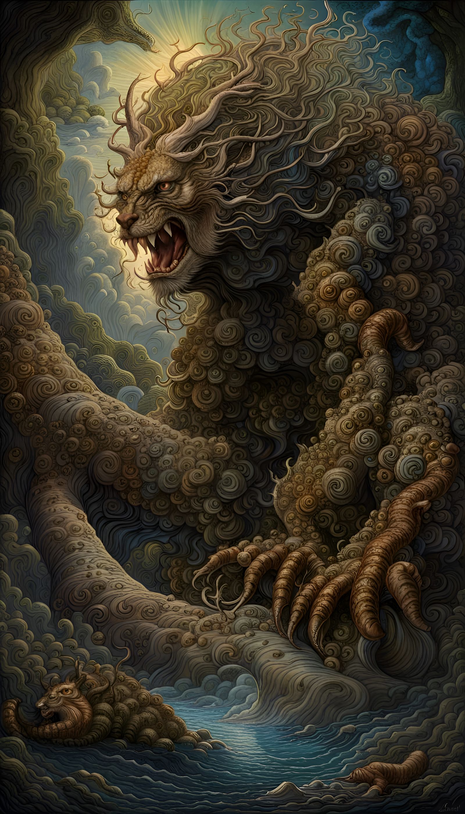 Elemental Beast Ripples with Emotional Essence