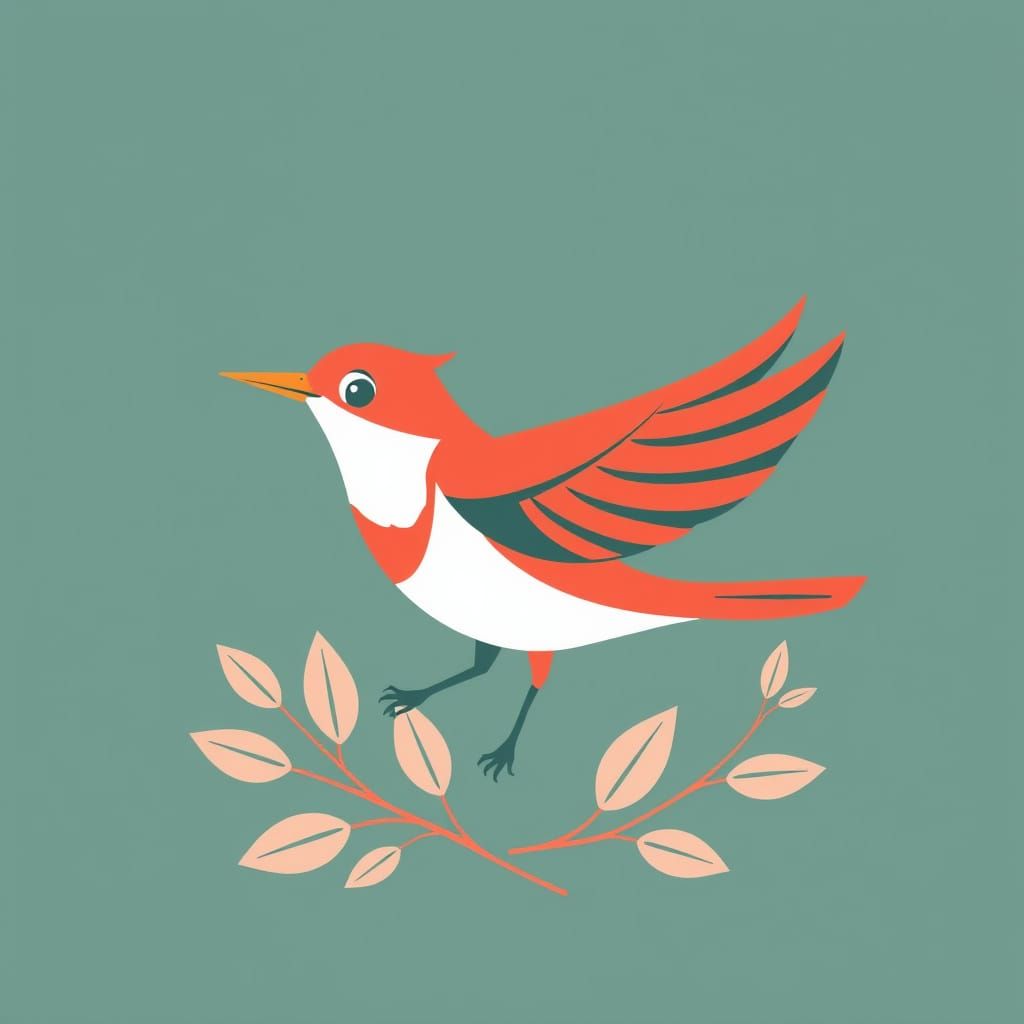 Vibrant Bird Embodies Eco-Friendly Brand Identity