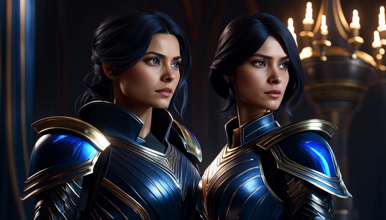 Clara and Svarog Reimagined as 3D Render