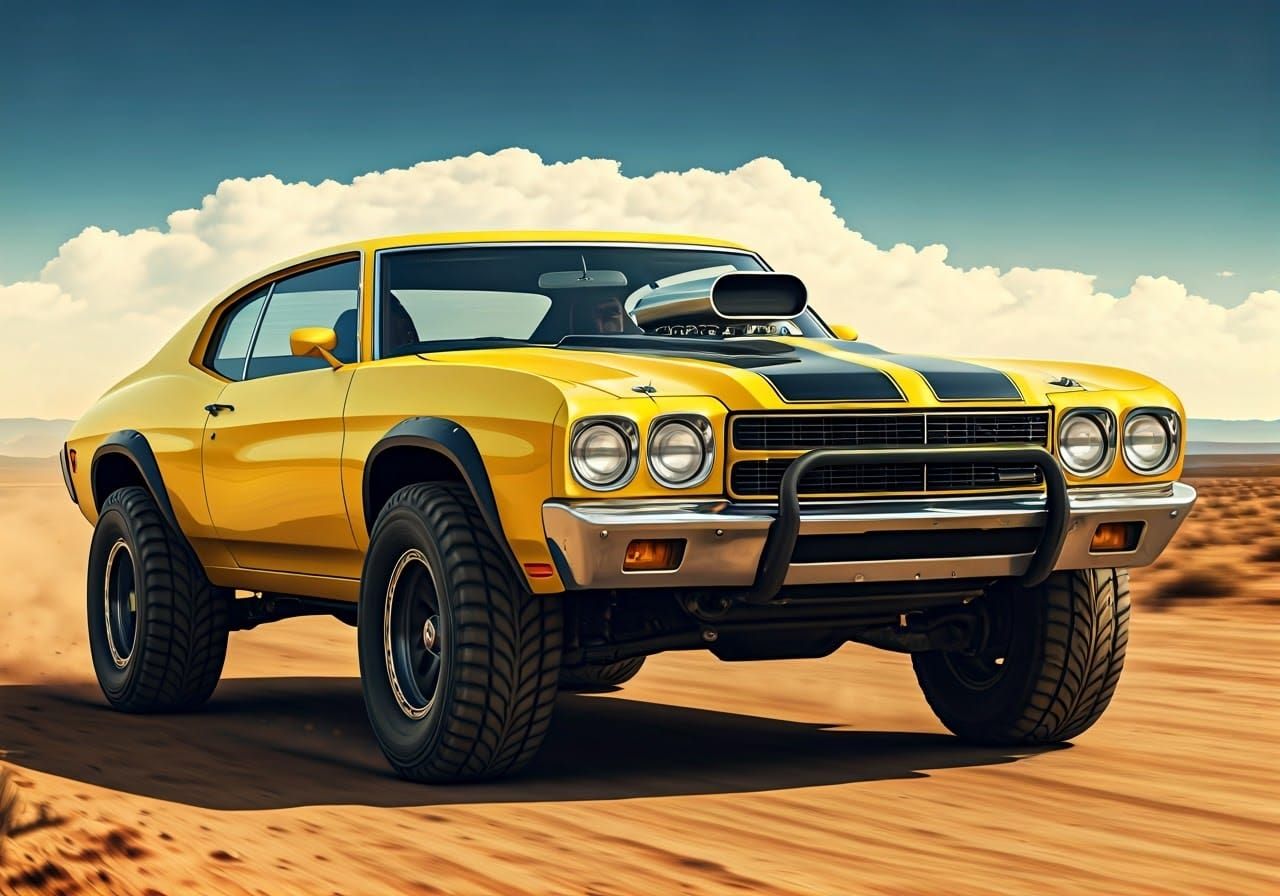Chevrolet Chevelle SS in Desert Landscape
