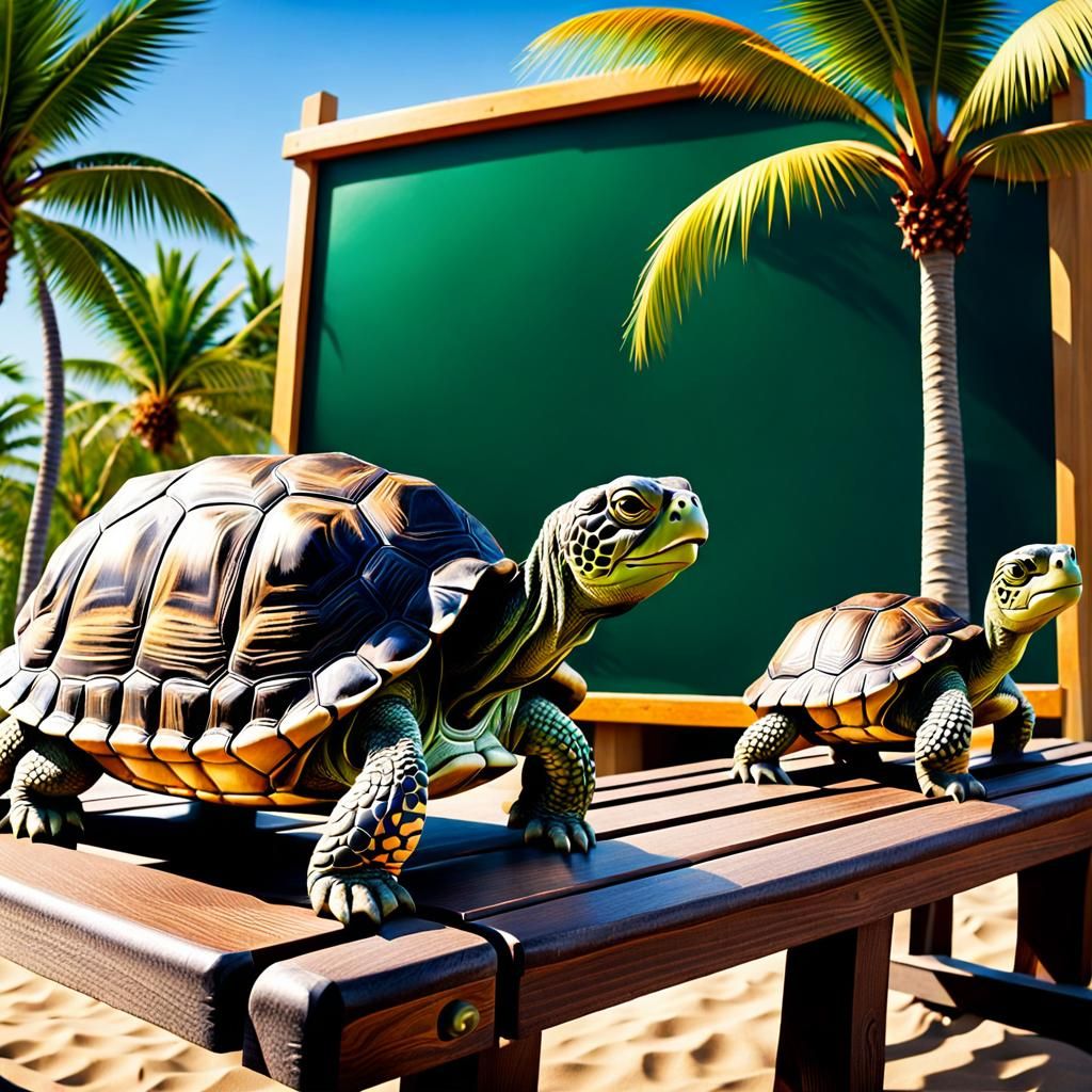 Tortoise Classroom on the Beach