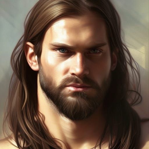 Detailed Viking Portrait in Hyperrealistic Style