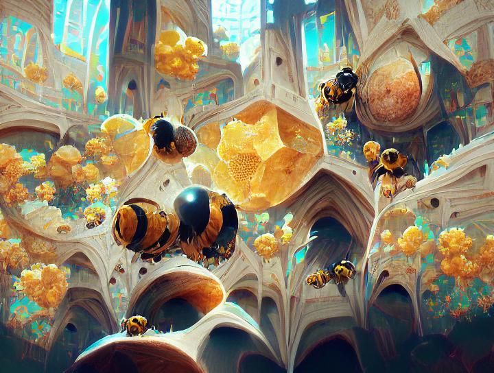 Bee Cathedral: Elaborate Architecture in a Transcended World