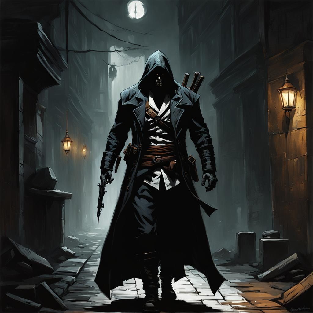 Sinister Assassin Lurking in Darkness