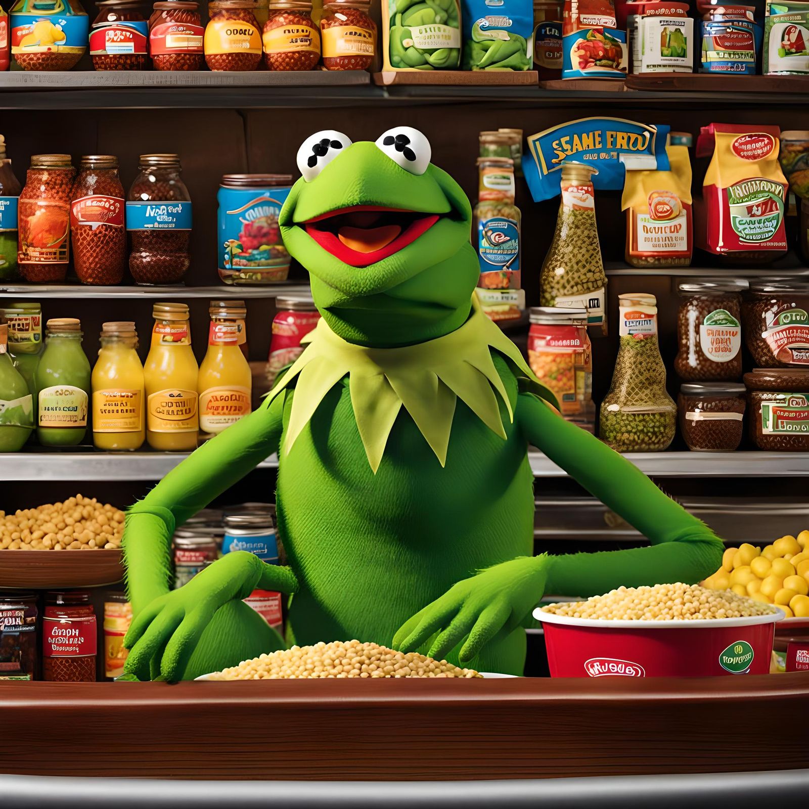 Kermit the Frog from Sesame Street