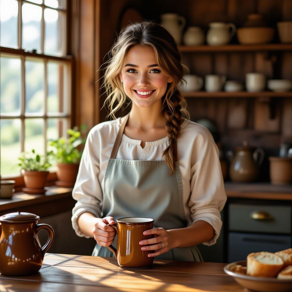 Cozy Innkeeper's Daughter, Whimsical Art Style