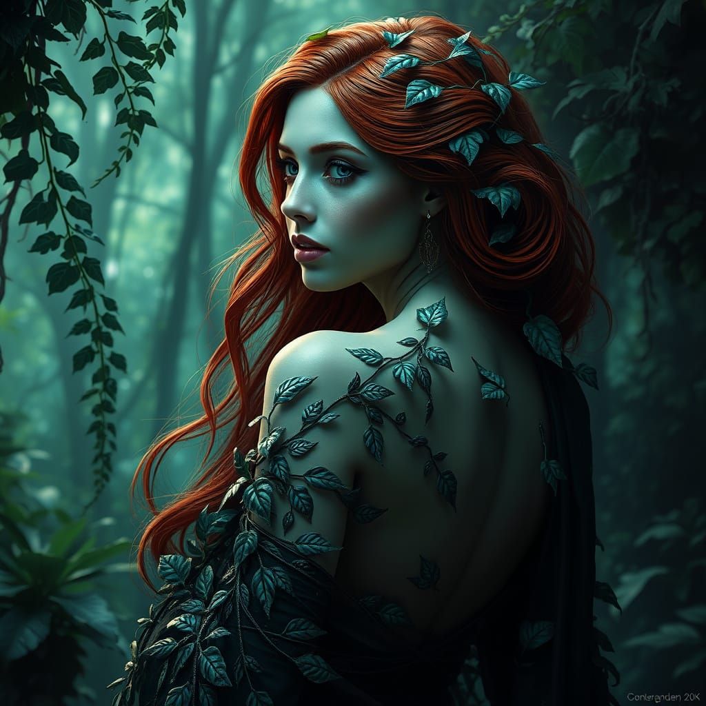 Emerald Goddess in Rainforest Glory