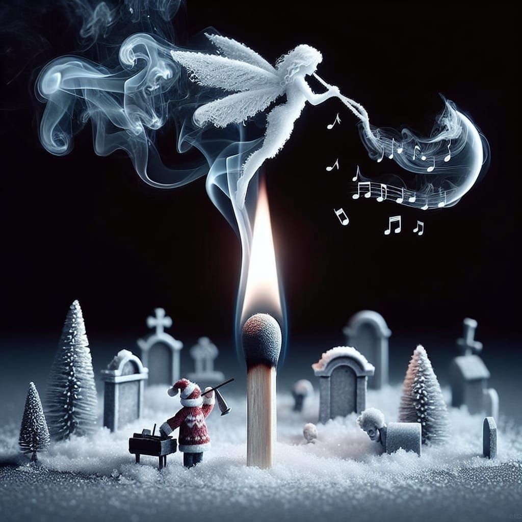 Ethereal Smoke Fairy and Christmas Reaper in 4K