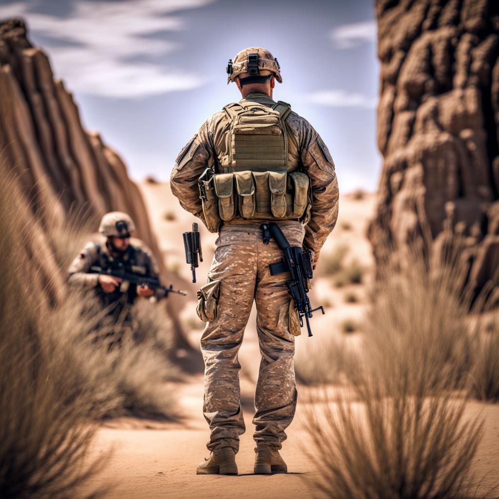 US Military Veteran Surrounded by Community