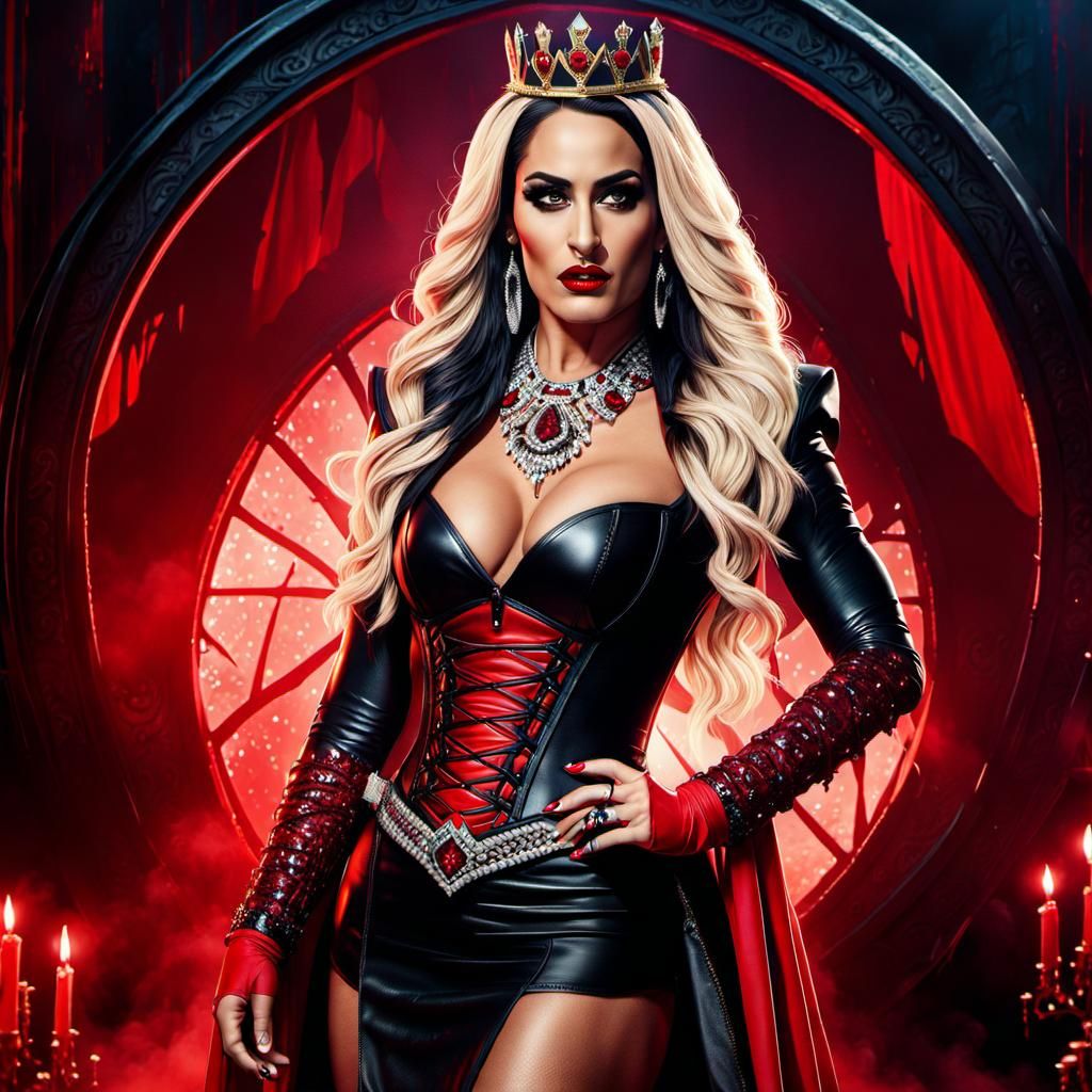 Vampire Queen Portrait in Dramatic Digital Painting