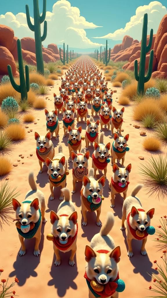 Chihuahuas Organize Treat Carries in Complex Colony