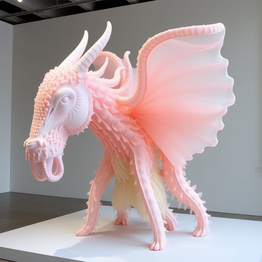 Ethereal Pastel Sculpture Inspired by Haute Couture