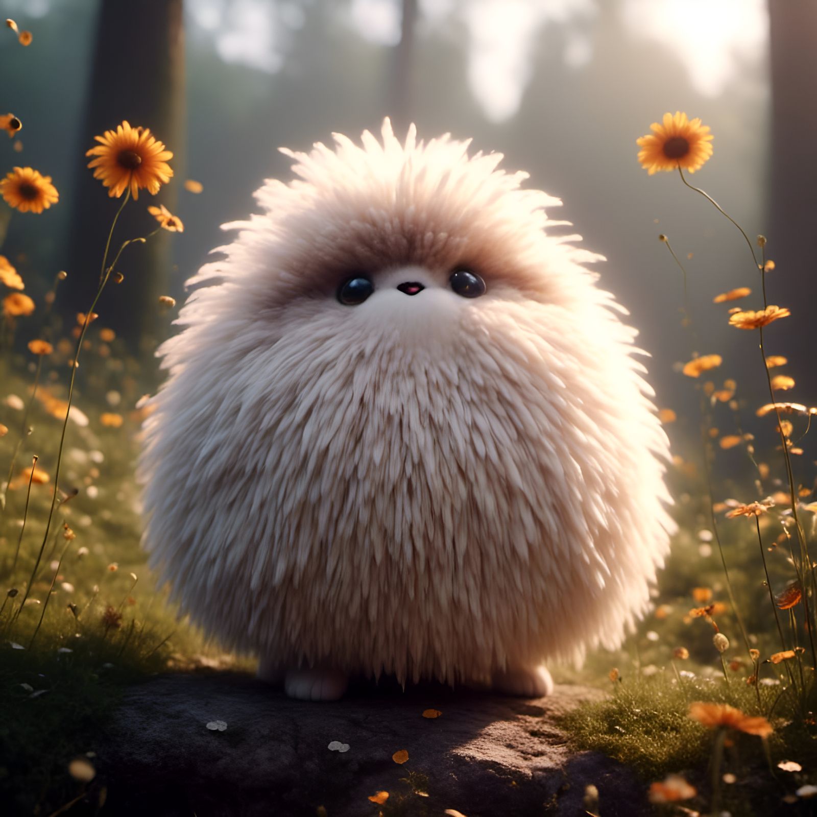 Adorable Fluffy Creature in a Soft Photograph
