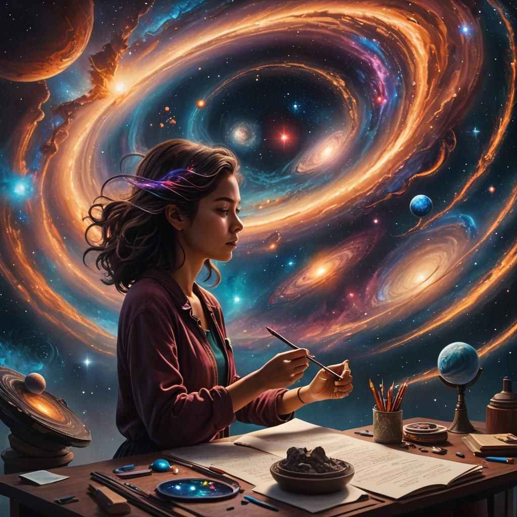 Galaxy Comes to Life in Dreamlike Fantasy Art