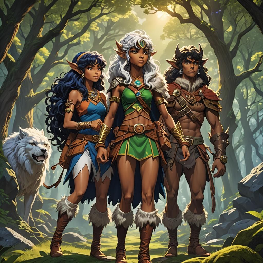 Elfquest Anime Art in 3D with Extreme Detail