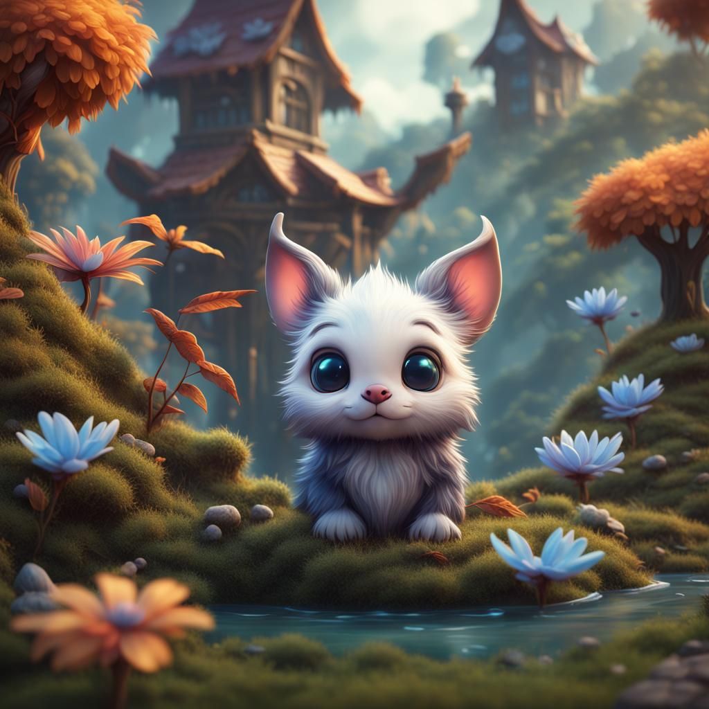 Cute Animal in Detailed Fantasy Concept Art