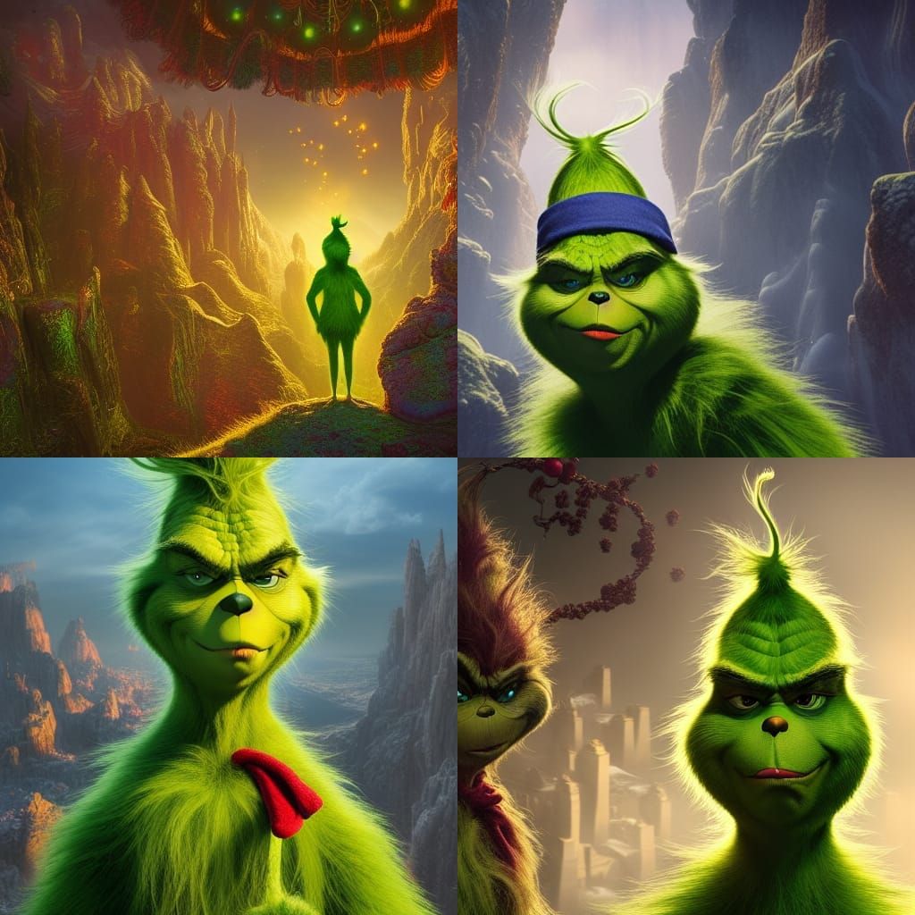 Realistic Grinch with Intricate Details in 8K