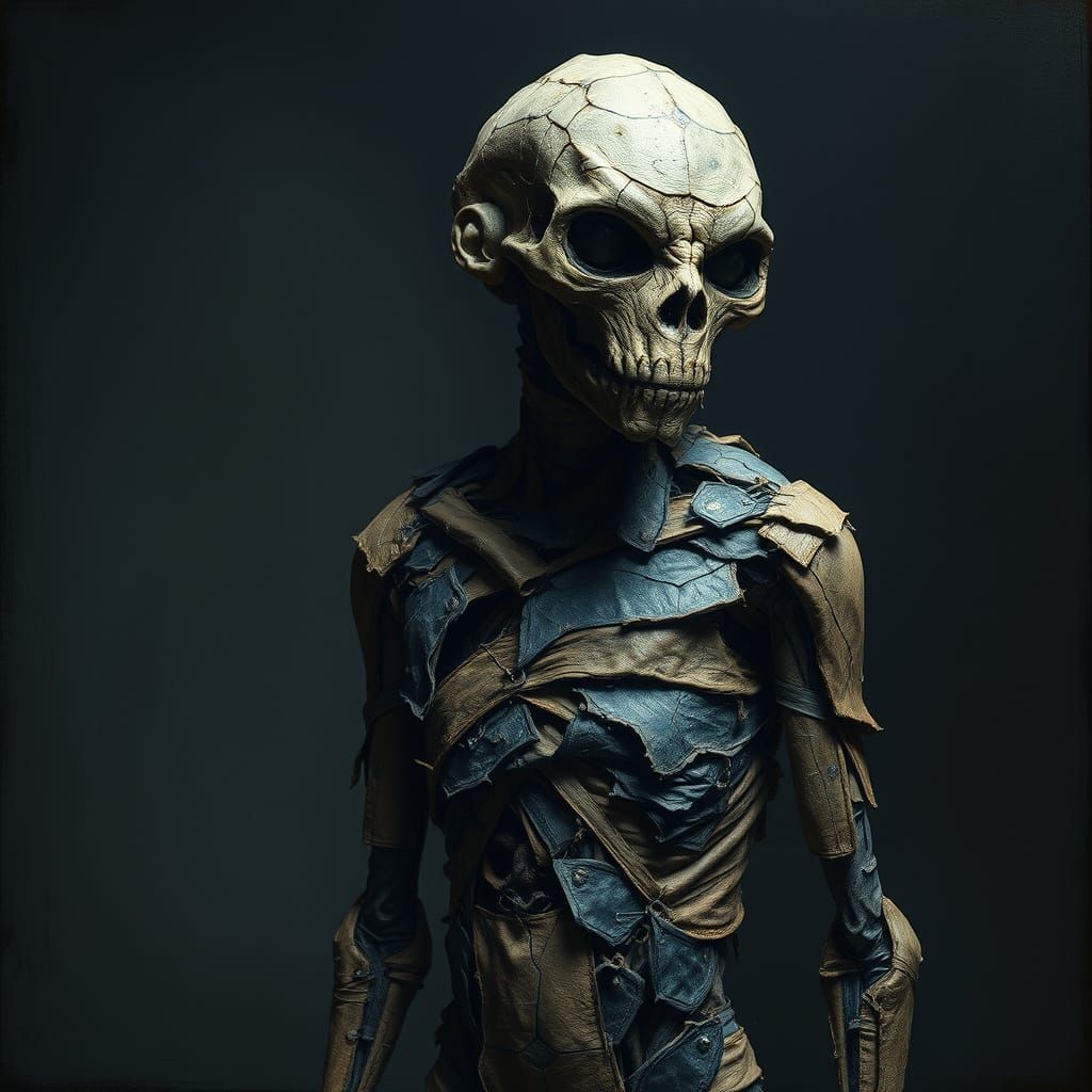 The human is created only of dead skins