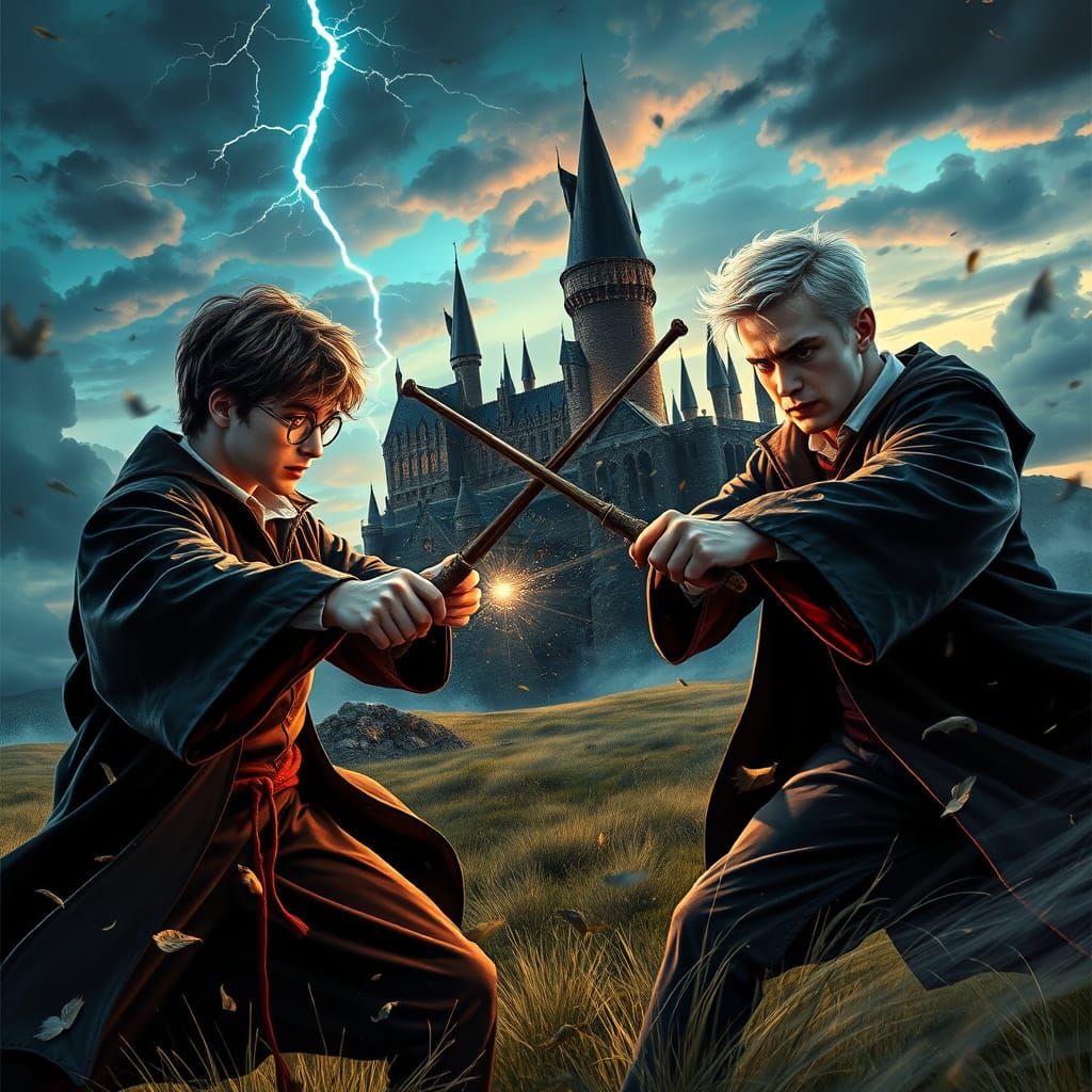 Hogwarts Duelists Embark in a Turbulent Stormy Night