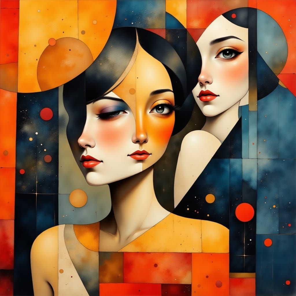 Minimalist abstract painting