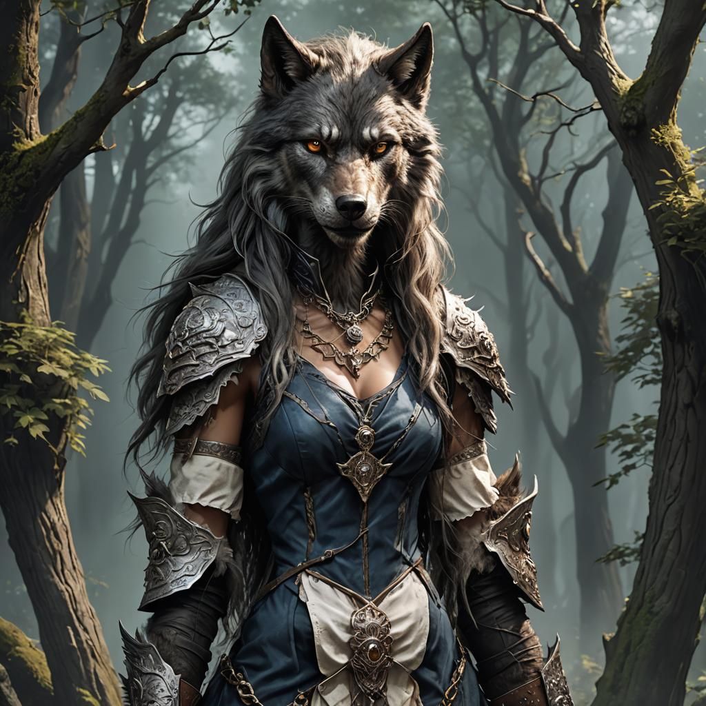Beautiful Werewolf Woman in Her Prime