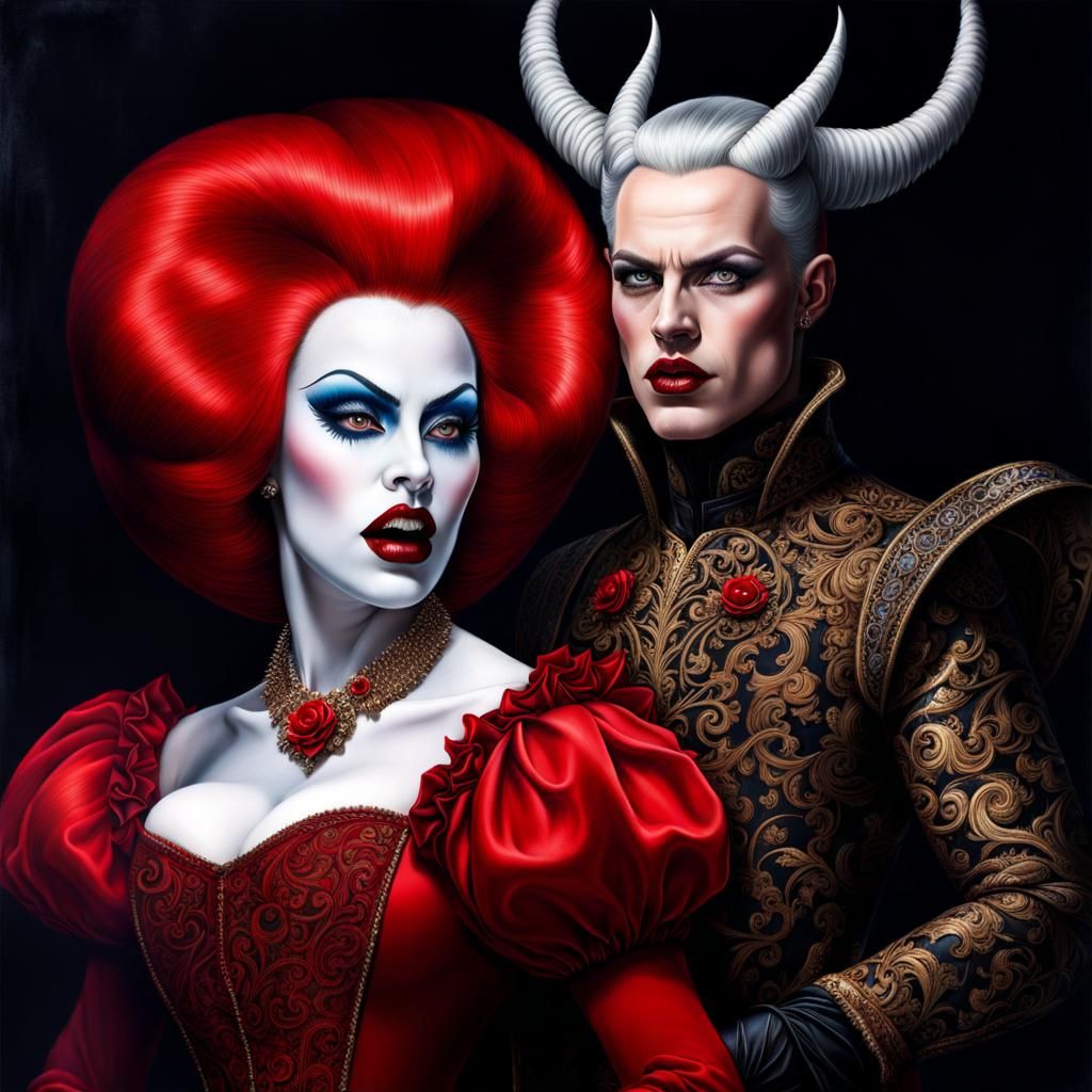 Snowwhite's evil drag queen stepmom