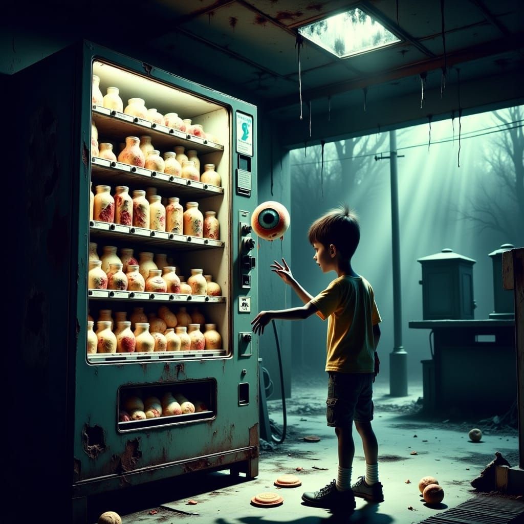 Creepy Vending Machine Dispenses Human Organs