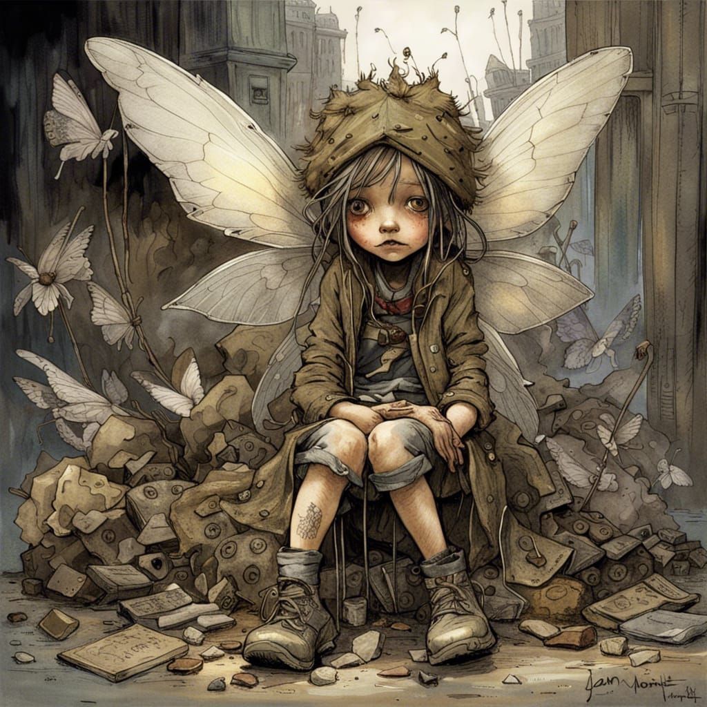 Homeless Fairy in Post-Apocalyptic Wonderland