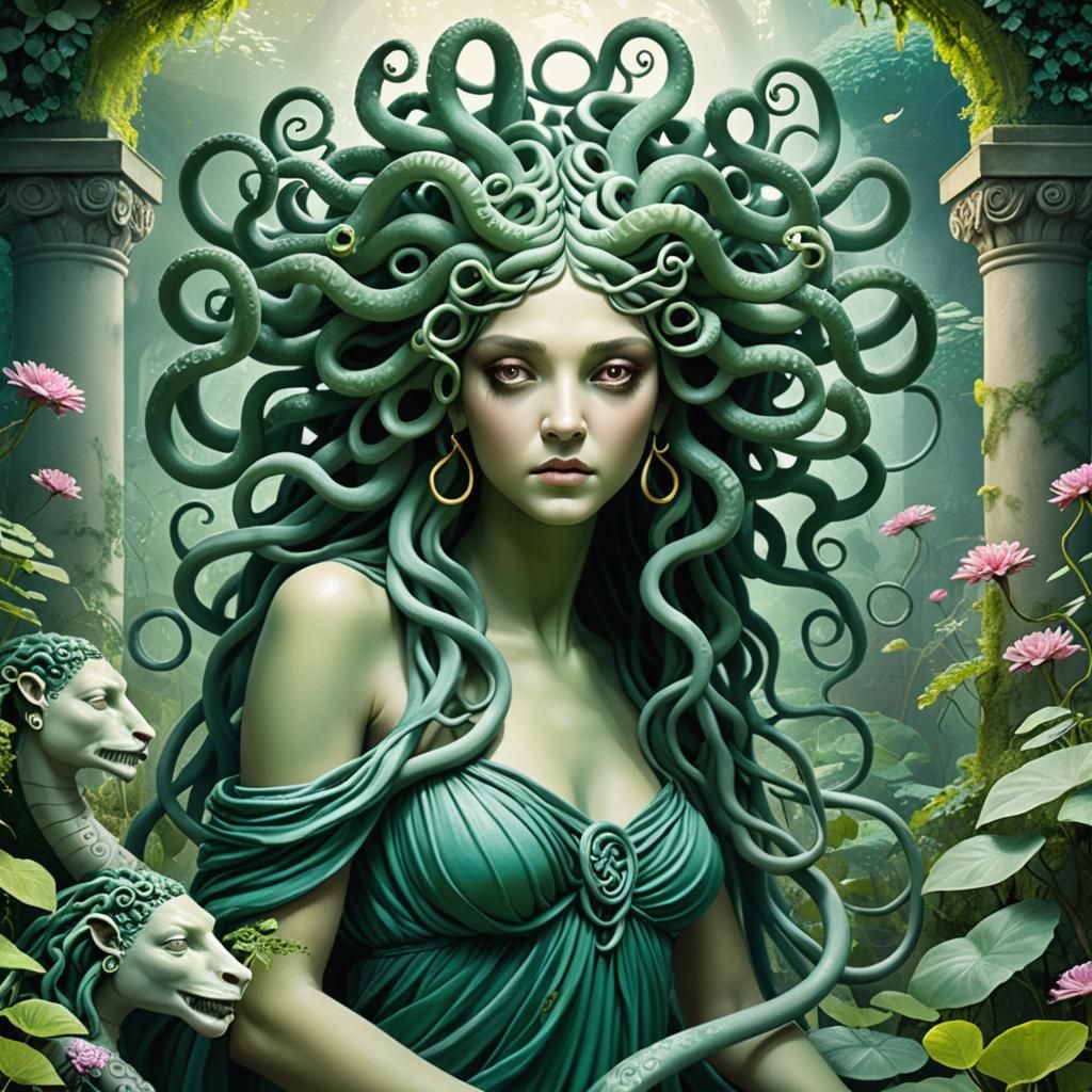 Mystical Garden Medusa Transformation
