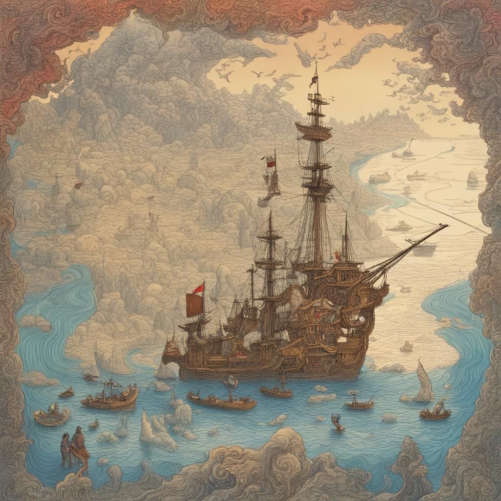 Columbus Mapping New Territories: Psychedelic Action Paintin...